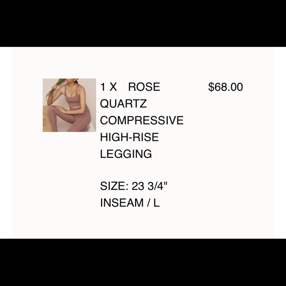 Girlfriend Collection Rose Quartz Leggings